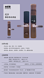 智能指纹锁密码锁产品功能卖点宣传页