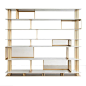 Buy CORTLAND BOOKSHELF. BY ATELIER D'AMIS by Jean de Merry - Made-to-Order designer Furniture from Dering Hall's collection of Contemporary Industrial Bookcases & Étageres.