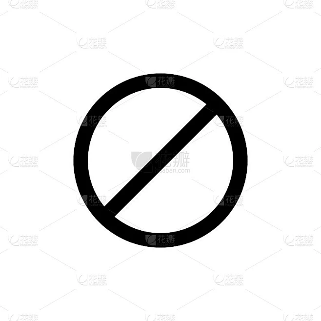 禁止图标。禁止图标。不允许的象征。块，禁止，停止标志插图完美的手机和网页设计图片_其他图片图片素材-花瓣网