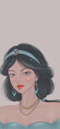 卡通动漫壁纸，迪士尼公主头像插画_腾讯新闻