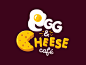 鸡蛋和奶酪有趣的motiondesignschool争夺可爱的食物字符标志动画pacman咖啡馆奶酪鸡蛋