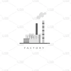 工业楼宇图像。适合创建企业形象，标志，广告
