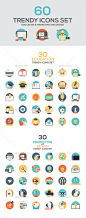 Set of Modern Flat Design Icons - Web Icons