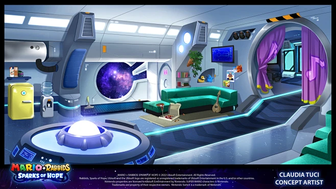 Spaceship interior design-花瓣网