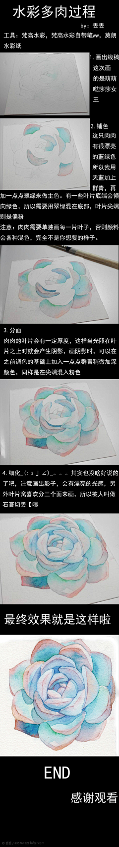 七玥有瑕采集到水彩教程