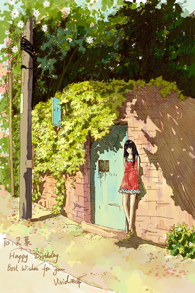 #小清新##森林系##治愈系插画#「vi...