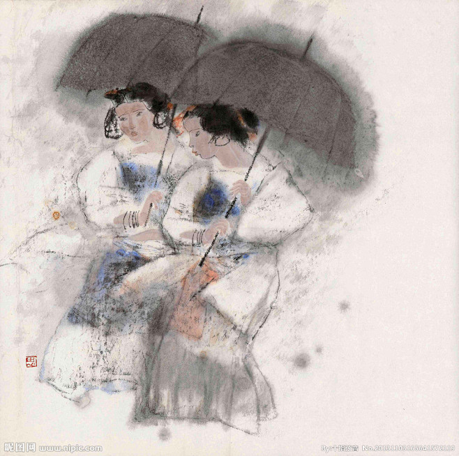 【周思聪水墨国画 —— 雨归】