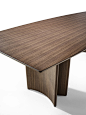 Rectangular table in canaletta walnut ALAN | Walnut table by Porada_2