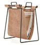 Iron and Leather Rustic Lodge Magazine Rack