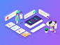 Isometric Health Care Illustration