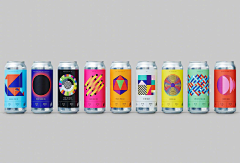 wj吖采集到啤酒厂 Halo Brewery 的最新包装设计