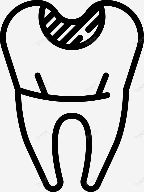 龋齿蛀牙矢量图图标高清素材 图标icon...