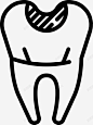 龋齿蛀牙矢量图图标高清素材 图标icon 牙齿 缺牙 黄牙 龋齿 矢量图 免抠png 设计图片 免费下载
