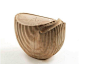 Solid wood stool PIPA - Riva 1920