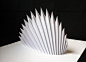 设计师Peter Dahmen极具几何美感的纸艺设计
