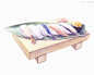 寿司手绘美食
