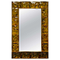 Contemporary Brass Mirror Murano Glass, Italy For Sale