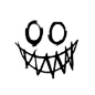 Halloween Horror Clown Face Waterproof Tattoo Sticker