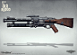 Concept art Wolfenstein The Old Blood  - Schockhammer, Axel Torvenius : Working as Art Director on WOLFENSTEIN The Old Blood I also still did some concept art, especially for the guns. This is the dual barrel shotgun Schockhammer.