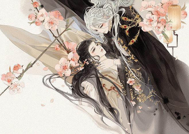 古风情侣 〕作者 画画的小夏1喜欢〔 鹊桥仙 〕一世一双人 °古风