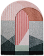 Portego's 2017 Geometric Rug Collections - Design Milk : Portego's 2017 collections are designed by Seraina Lareida with bold graphic patterns and strong color palettes that pay homage to Venetian architecture.