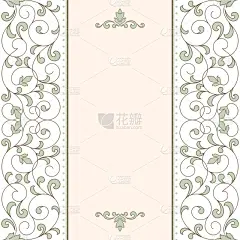 装饰品,贺卡,生日,明信片,华丽的,复古,花,问候,弯曲,庆祝