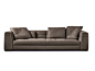 Leather sofa BLAZER | Leather sofa by Minotti