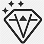 商务钻石icon https://88ICON.com 珠宝 钻石 精美 商务 icon 钻石icon 扁平图标 珠宝图标
