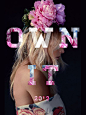 I like how the floral font highlights the colors and flowers of the photograph