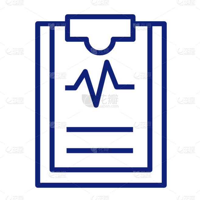 ICON-矢量简约医疗图标-病历
