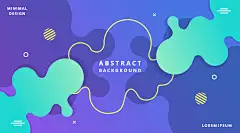 创意几何科幻霓虹梦幻科技水彩登录页BANNER插画AI矢量设计素材 (557)
