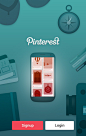 Pinterest安卓登录界面设计