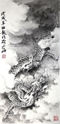 国画水墨龙的画法