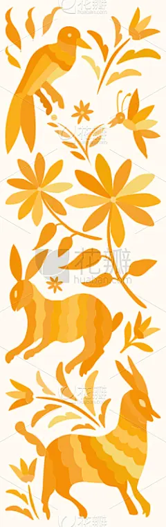 垂直画幅,传统,动物主题,事件,贺卡,对称,简单,墨西哥,伊达戈尔州,色彩鲜艳