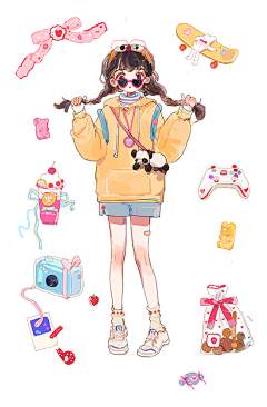 -橘子味の猫-采集到二次元插画