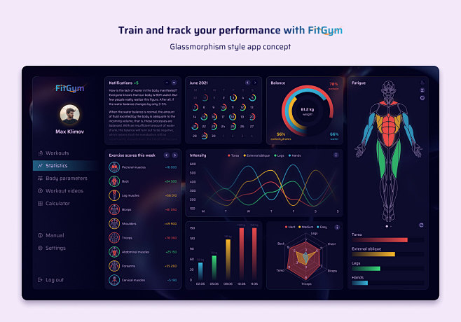 Dashboard FitGym. (D...
