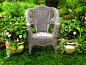 Wicker chair in hidden garden by Susie Blauser on 500px