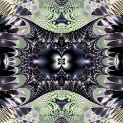 优雅的分形设计，抽象的艺术插画