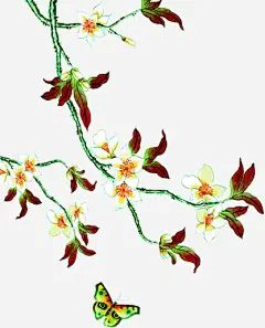 中秋节手绘红树叶免抠素材_新图网 https://ixintu.com 中秋节 树叶
