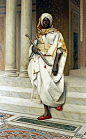 The Emir by Ludwig Deutsch. Ludwig Deutsch (Vienna, 1855 - Paris, 1935) was an Austrian painter who settled in Paris. Deutsch came from a well-established Jewish family, his father was a financier at the Austrian court. He studied at the Vienna Academy of