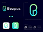 Bezpoz（B + P）后期徽标设计概念b标记p字母b字母pb抽象机构app图标品牌概念创意徽标设计师渐变字母设计字母logo徽标设计师徽标徽标标识营销现代