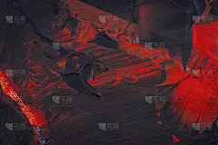 黑色和红色手绘丙烯酸背景