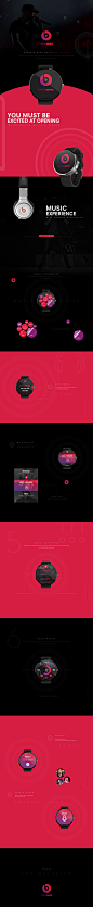 Beats Music Watch App Concept Design : Hii love listening to music and I decided to design a concept for the beats. I hope will like it.