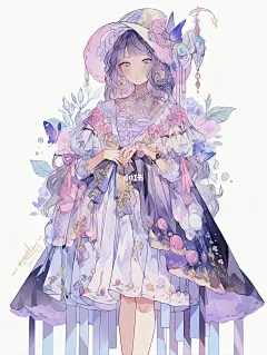 紫色系洛丽塔公主裙，超级喜欢紫色系