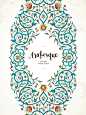 珠宝设计素材九：阿拉伯风格的蔓藤花纹