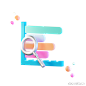 条形统计图形图表分析3D图标 bar statistic graph chart analytics icon