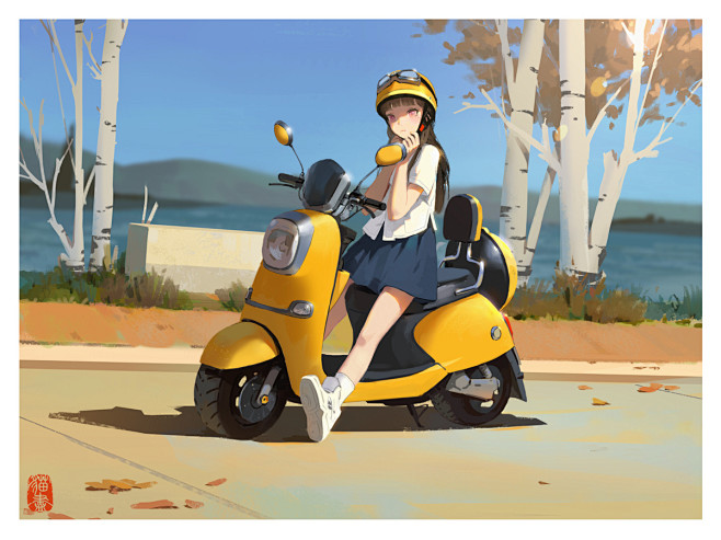 秋分_猫尽__插画师作品_涂鸦王国gra...