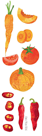 Beer Advocate editorial illustration. Brewing with vegetables Ohn Mar Win Illustration. carrot tomato pumpkin chilli