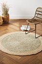 Buy Natural Blonde Jute Circle Rug from the Next UK online shop