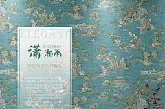 德珏壁纸 现代中式无纺布壁纸 AB款满铺卧室客厅电视背景墙壁纸-tmall.com天猫